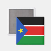 Flag Magnet Südsudan (Vorderseite/Rückseite)