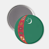Flag Magnet Turkmenistan (Vorderseite/Rückseite)