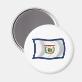 Flag Magnet West Virginia (Vorderseite/Rückseite)