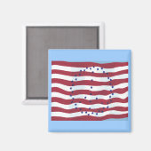 Flag-Magnete für US Flagge Magnet (Vorderseite/Rückseite)