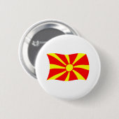 Flag Makedonien Button (Vorne & Hinten)