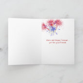 Flag Makro 4. Juli Karte (Innenseite)