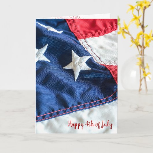 Flag Makro 4. Juli Karte (Gelbe Blume)