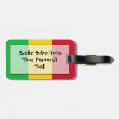 Flag Mali Easy ID Personal Gepäckanhänger (Rückseite horizontal)