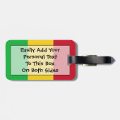 Flag Mali Easy ID Personal Gepäckanhänger (Rückseite horizontal)