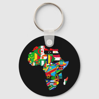 Flag Map Map Africa Flags - African Culture Gift Schlüsselanhänger