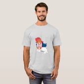 Flag map of Serbia T-Shirt (Vorne ganz)