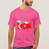 Flag map of Turkey T-Shirt (Vorderseite)