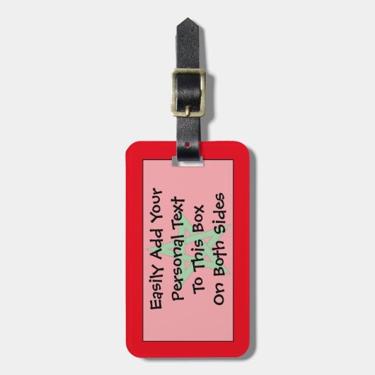 Flag Marokko Einfach Personalausweis Gepäckanhänger (Vorderseite vertikal)