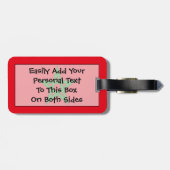 Flag Marokko Einfach Personalausweis Gepäckanhänger (Rückseite horizontal)