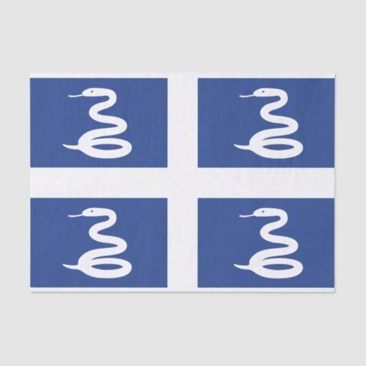 Flag Martinique Tissue Paper Seidenpapier (Vorderseite)