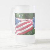 Flag Mattglas Bierglas (Vorderseite Links)