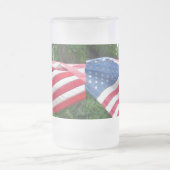 Flag Mattglas Bierglas (Mittel)