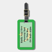 Flag Mauretanien Easy ID Gepäckanhänger (Vorderseite vertikal)