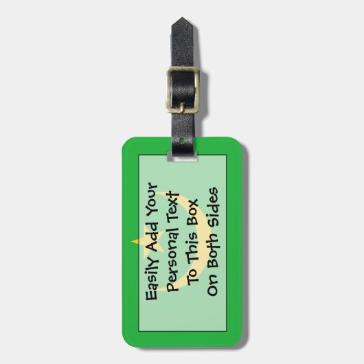 Flag Mauretanien Easy ID Gepäckanhänger (Vorderseite vertikal)