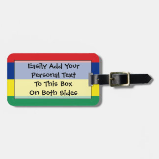 Flag Mauritius Personal Easy ID Gepäckanhänger