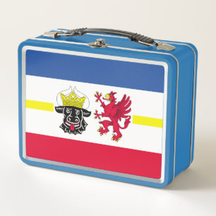 Flag Mecklenburg-Western Pomerania Metal Lunch Metall Brotdose