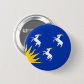 Flag Merionethshire Button (Vorne & Hinten)