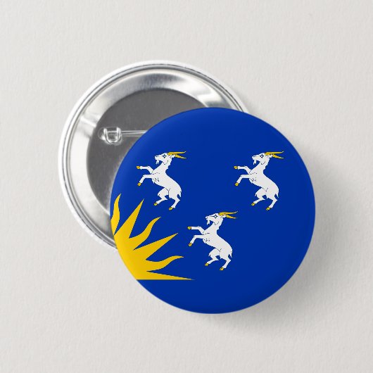 Flag Merionethshire Button (Vorne & Hinten)