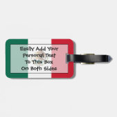 Flag Mexico Easy ID Personal Gepäckanhänger (Rückseite horizontal)