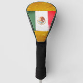 Flag Mexico Grunge Style Golf Headcover (Vorderseite)
