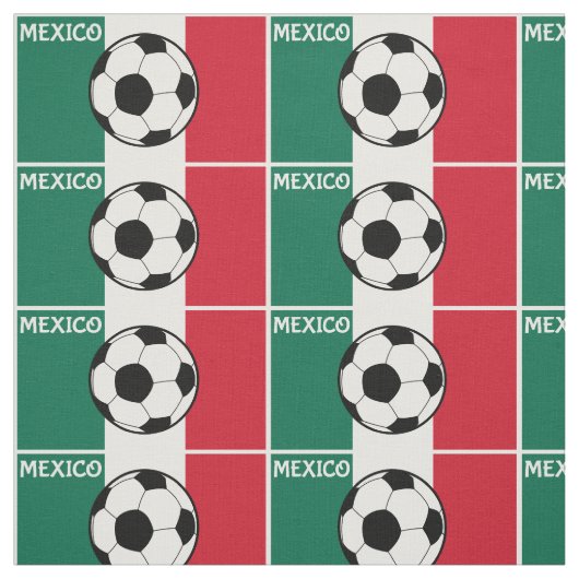 Flag Mexiko Fußball Stoff (Muster)