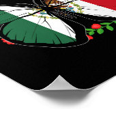 Flag Mexiko Unabhängigkeitstag Mexikanische Männer Poster (Ecke)