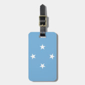 Flag Micronesia Easy ID Personal Gepäckanhänger (Vorderseite vertikal)