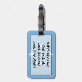 Flag Micronesia Easy ID Personal Gepäckanhänger (Rückseite vertikal)