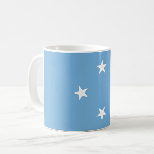 Flag Mikronesien Kaffeetasse (Vorderseite Links)