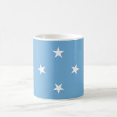 Flag Mikronesien Kaffeetasse (Mittel)