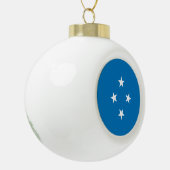Flag Mikronesien Keramik Kugel-Ornament (Links)