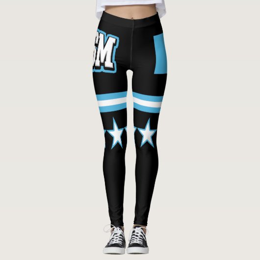 Flag Mikronesien Leggings (Vorderseite)