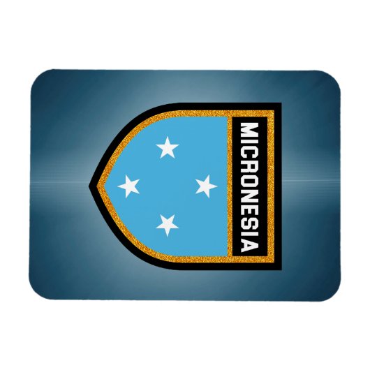 Flag Mikronesien Magnet (Horizontal)