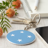 Flag Mikronesien Schlüsselanhänger (Seite)