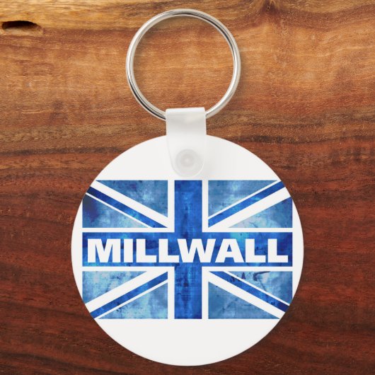 Flag Millwall Gewerkschaft Schlüsselanhänger (Vorderseite)