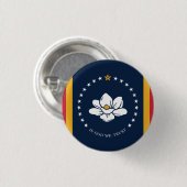 Flag Mississippi Button (Vorne & Hinten)