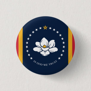 Flag Mississippi Button