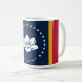 Flag Mississippi Kaffeetasse (VorderseiteRechts)