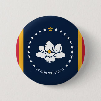Flag Mississippi - Neue Magnolienflagge Button