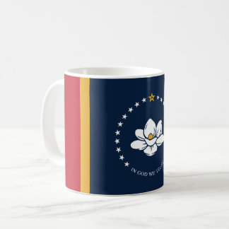Flag Mississippi - Neue Magnolienflagge Kaffeetasse