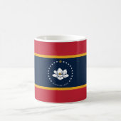 Flag Mississippi - Neue Magnolienflagge Kaffeetasse (Mittel)