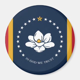 Flag Mississippi - Neue Magnolienflagge Magnet