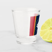 Flag Mississippi - Neue Magnolienflagge Schnapsglas (Links)