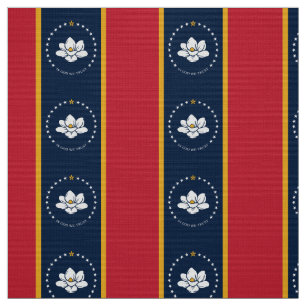 Flag Mississippi - Neue Magnolienflagge Stoff