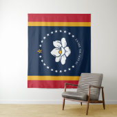 Flag Mississippi - Neue Magnolienflagge Wandteppich (Beispiel)