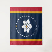 Flag Mississippi - Neue Magnolienflagge Wandteppich (Vorderseite)