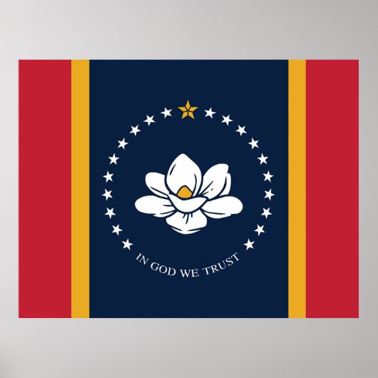 Flag Mississippi Poster (Vorne)