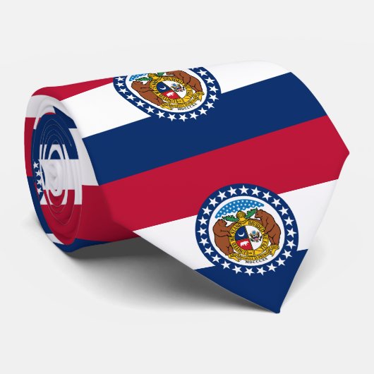 Flag Missouri Krawatte (Gerollt)