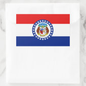 Flag Missouri Rechteckiger Aufkleber (Tasche)